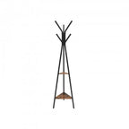 Coat Rack - Baumform - mit 2 Regalen - industrielles Design