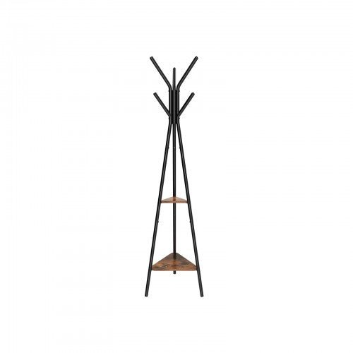 Coat Rack - Baumform - mit 2 Regalen - industrielles Design