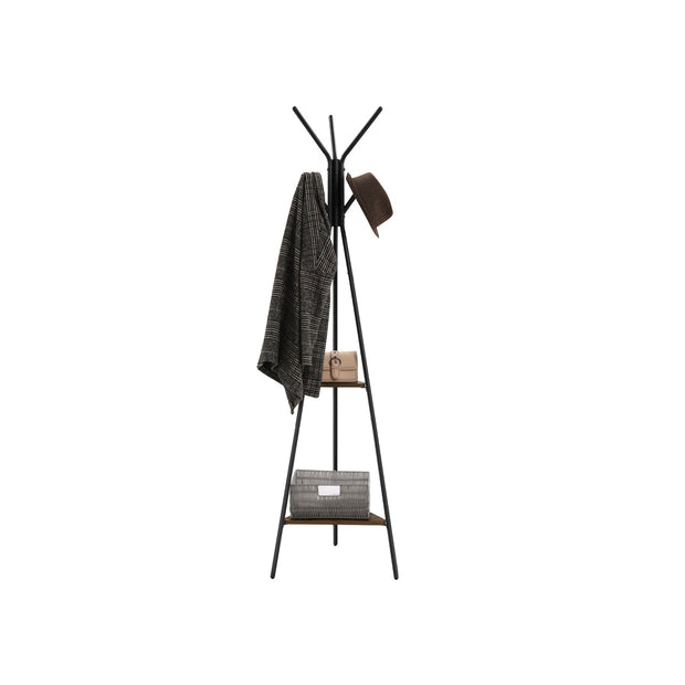 Coat Rack - Baumform - mit 2 Regalen - industrielles Design