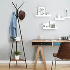 Coat Rack - Baumform - mit 2 Regalen - industrielles Design