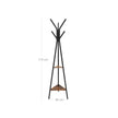 Coat Rack - Baumform - mit 2 Regalen - industrielles Design