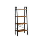 Bücherregal - 4 Levels - Leiterständer - Industrial