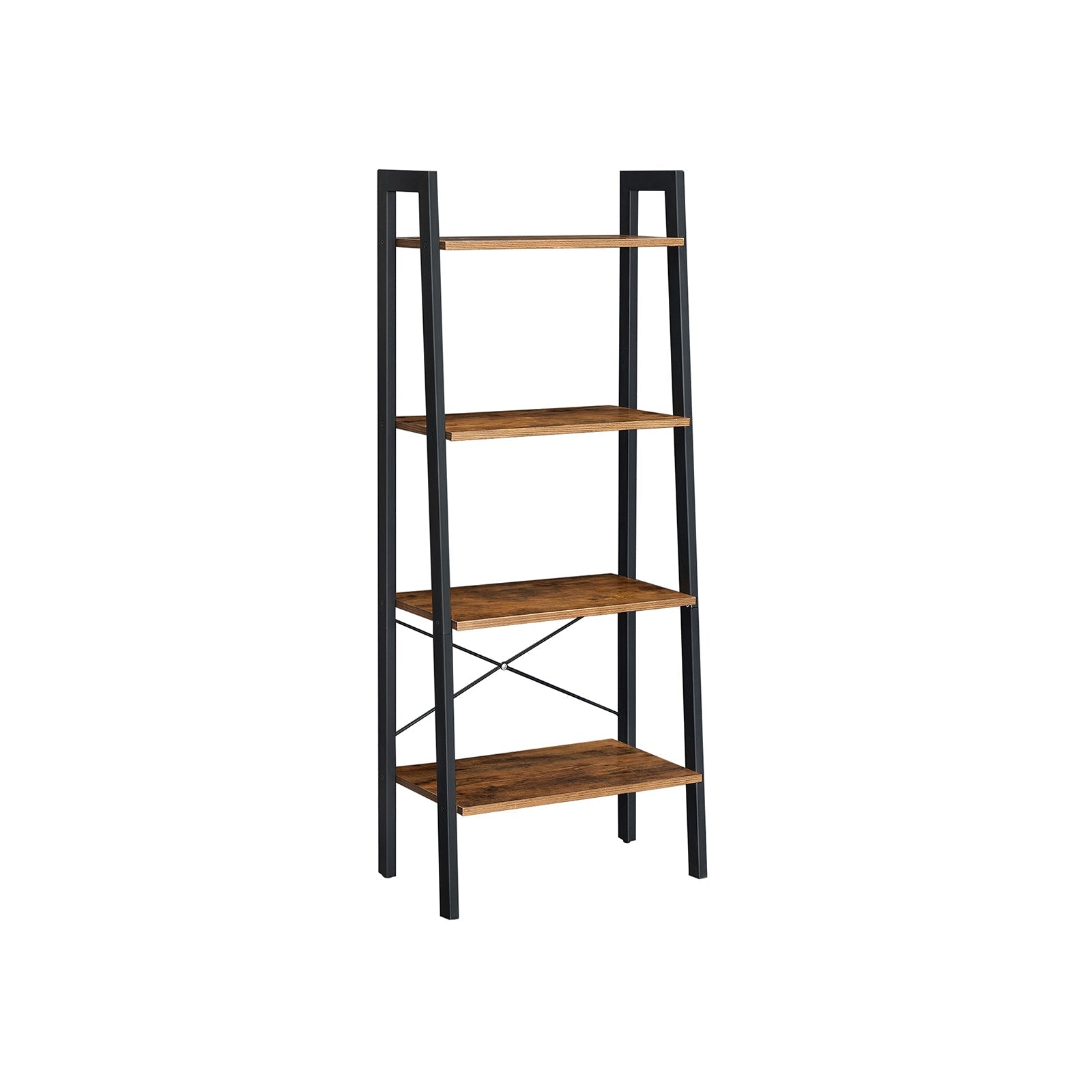 Bücherregal - 4 Levels - Leiterständer - Industrial