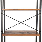 Bücherregal - 4 Levels - Leiterständer - Industrial