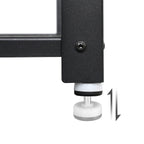 Schuhbank - 2 Regale - 73 x 30 x 45 cm - braun/schwarz