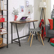 Schreibtisch - Holz Computertisch - Büro und Arbeitstisch - Vintage Brown/Schwarz
