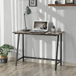 Schreibtisch - Holz Computertisch - Büro und Arbeitstisch - Vintage Brown/Schwarz
