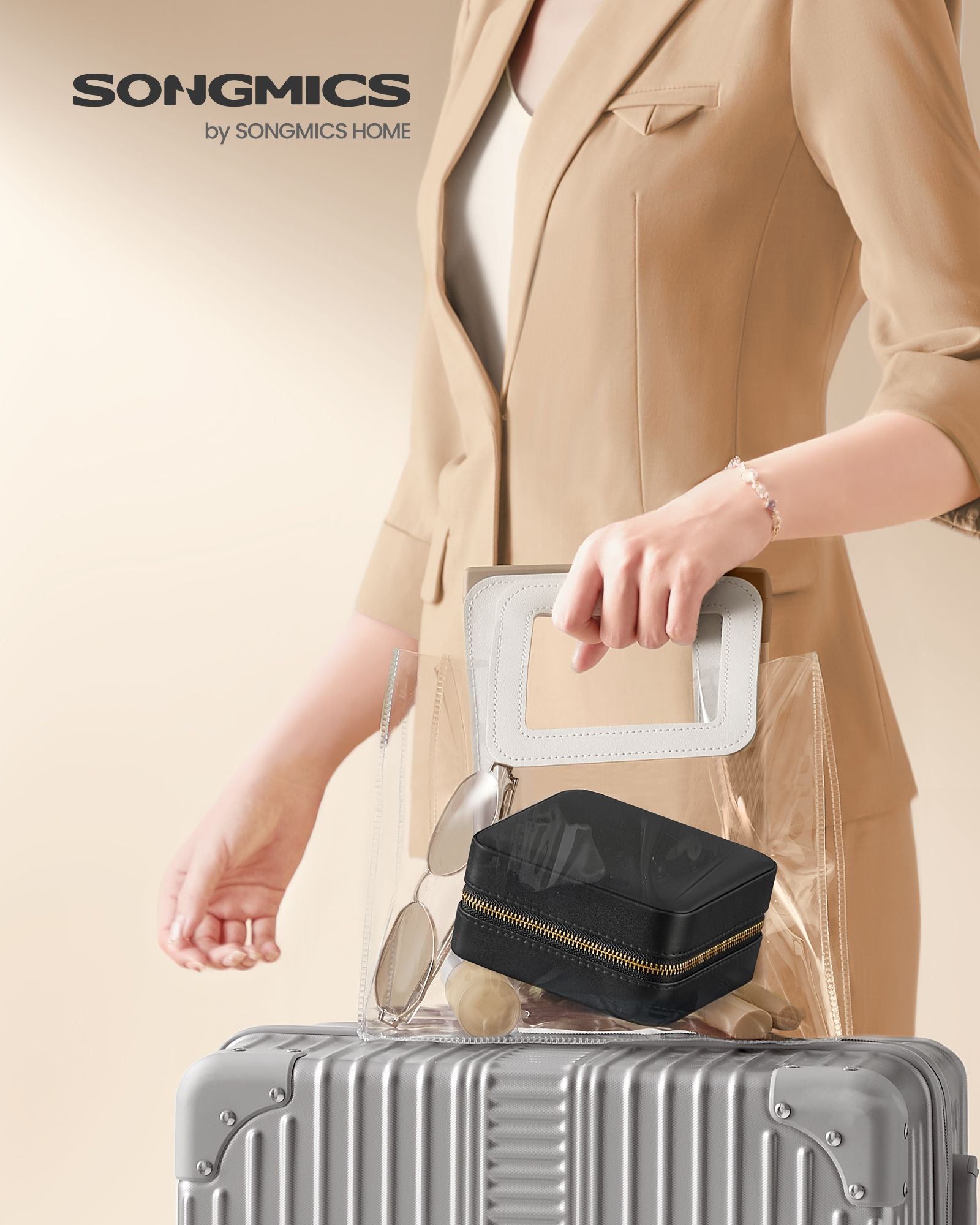 Schmuckschachtel-Mirror-PU-Deckungs-Gift-Ideen-Ink-Black