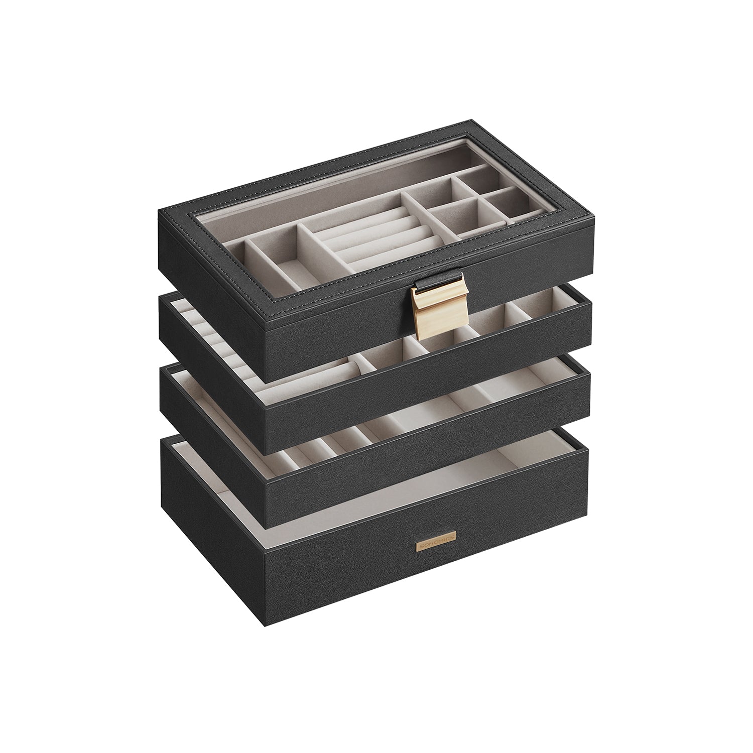Stapelbare Schmuckschatulle - 4 Level