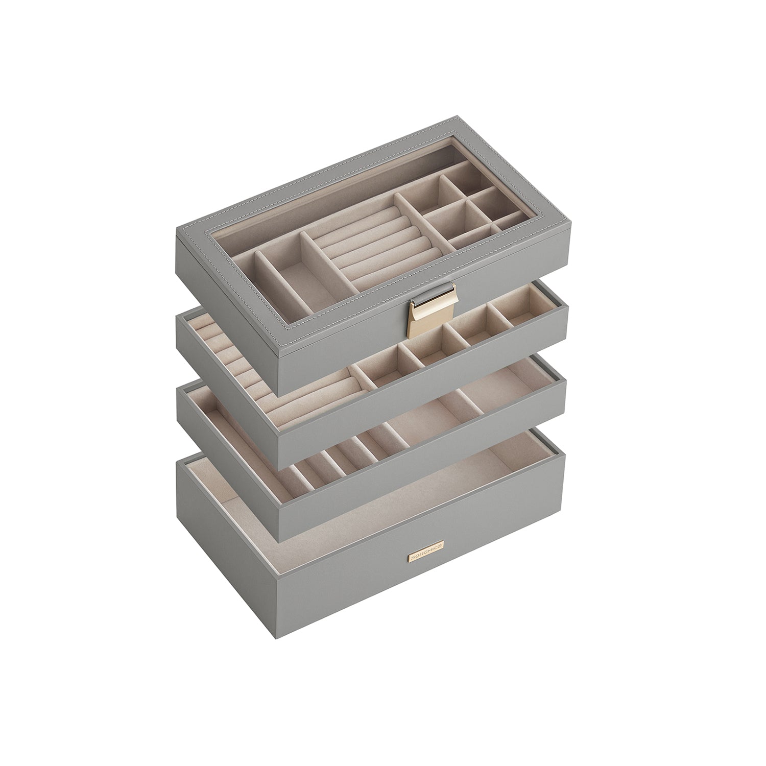 Stapelbare Schmuckschatulle - 4 Level