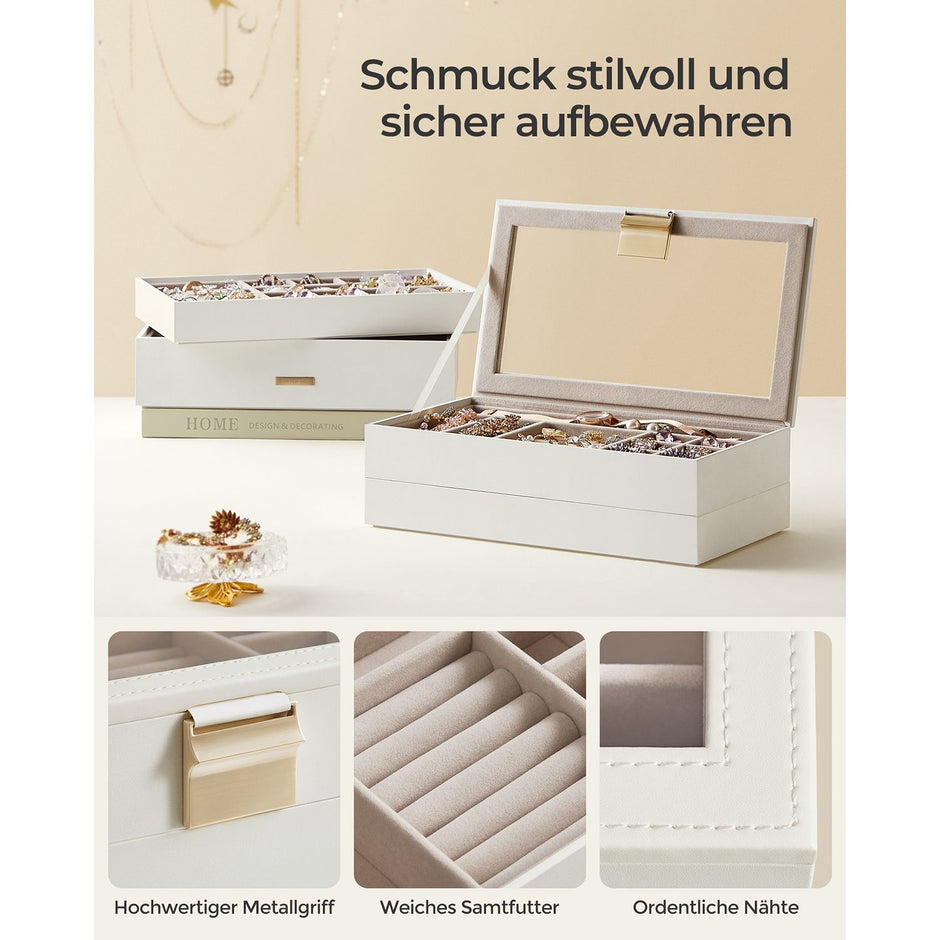 Stapelbare Schmuckschatulle - 4 Level