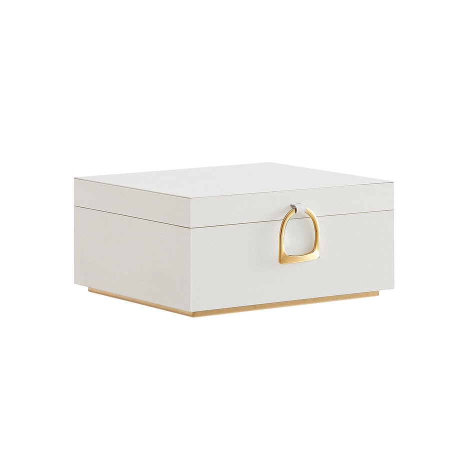 Juwelierschachtel - 2 Level - mit Griff - Flexible Schmucktablett - Schwarz