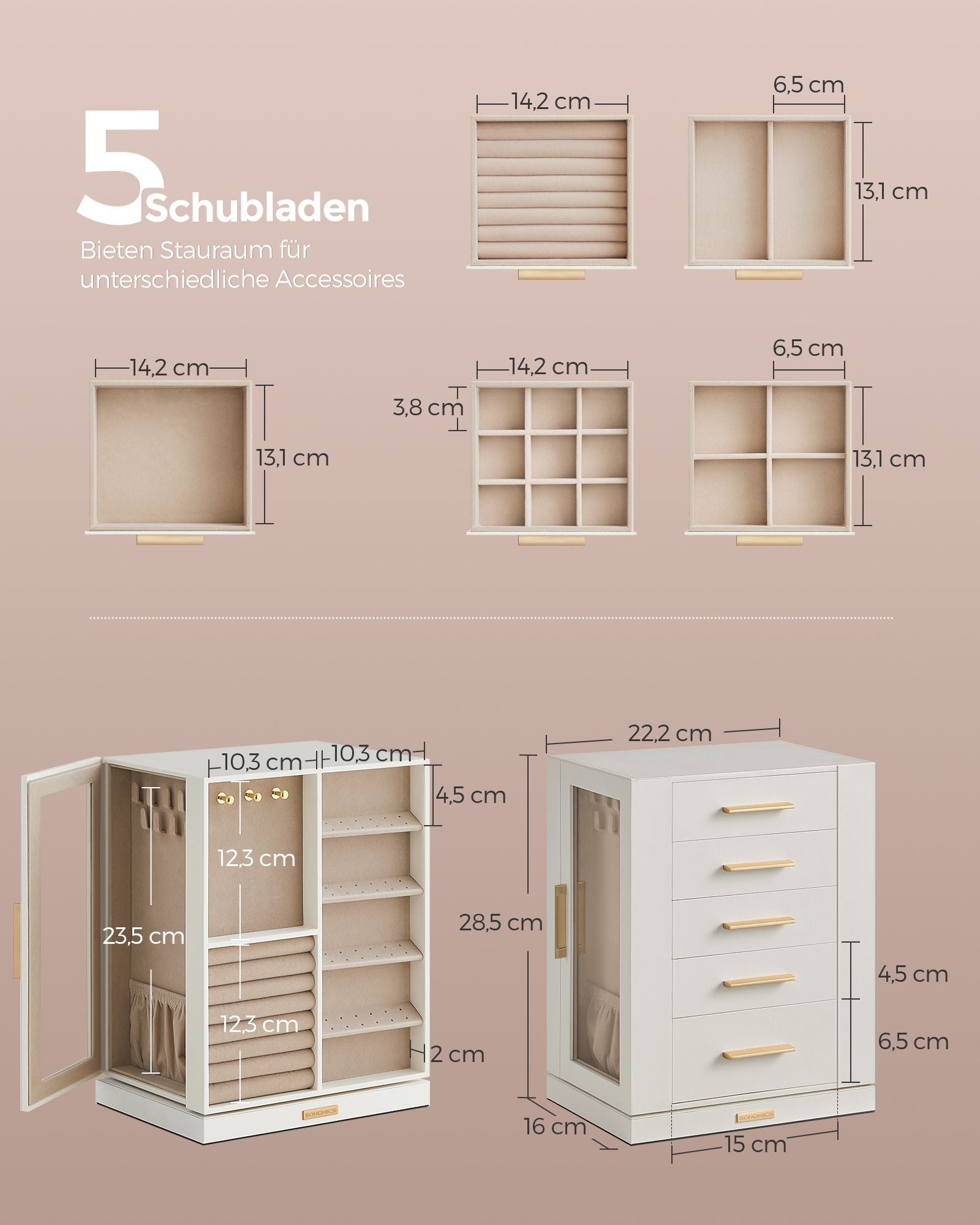 Juwelierbox-Rennsachen-offener Design-Gift-Ideenwölzwit