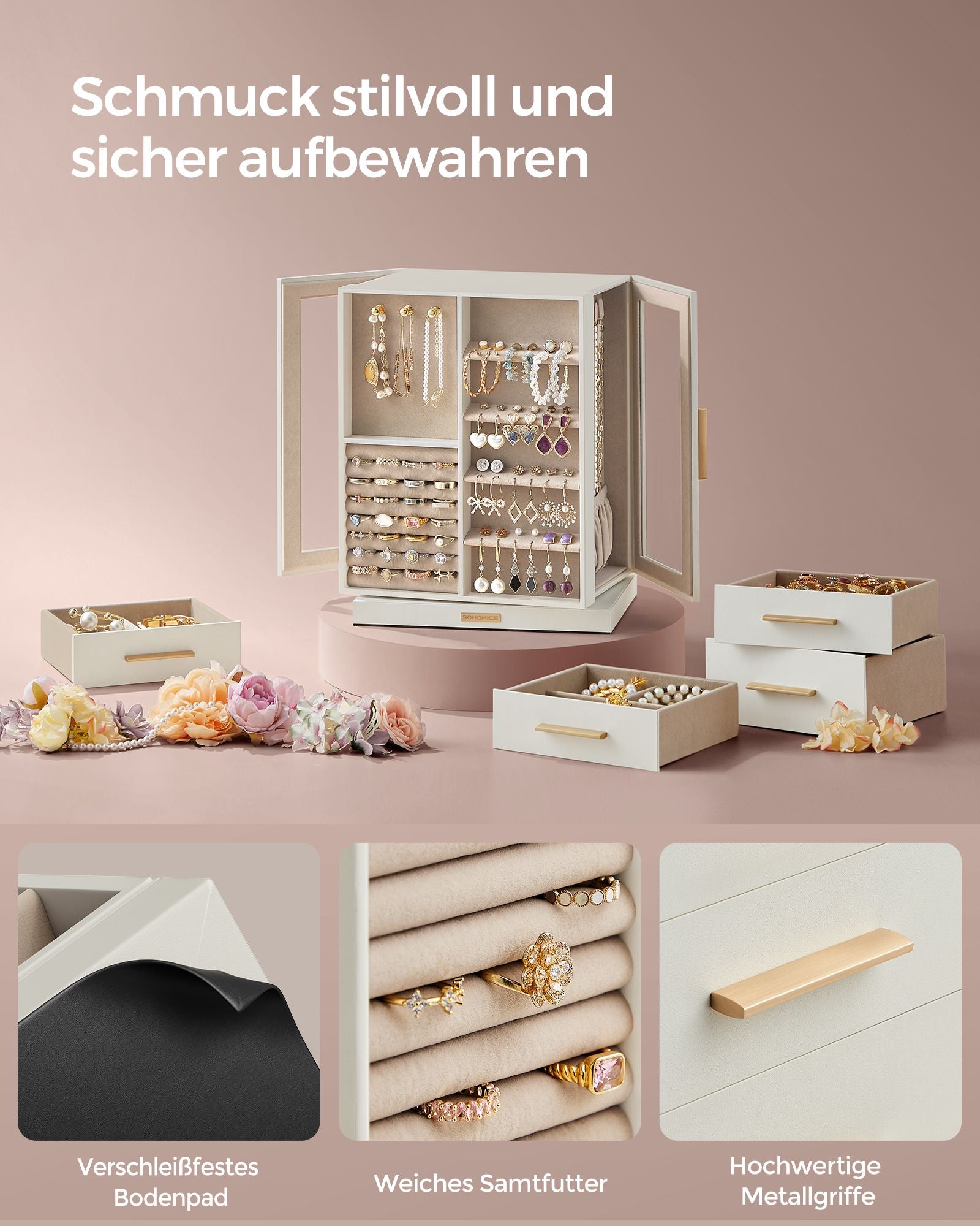 Juwelierbox-Rennsachen-offener Design-Gift-Ideenwölzwit