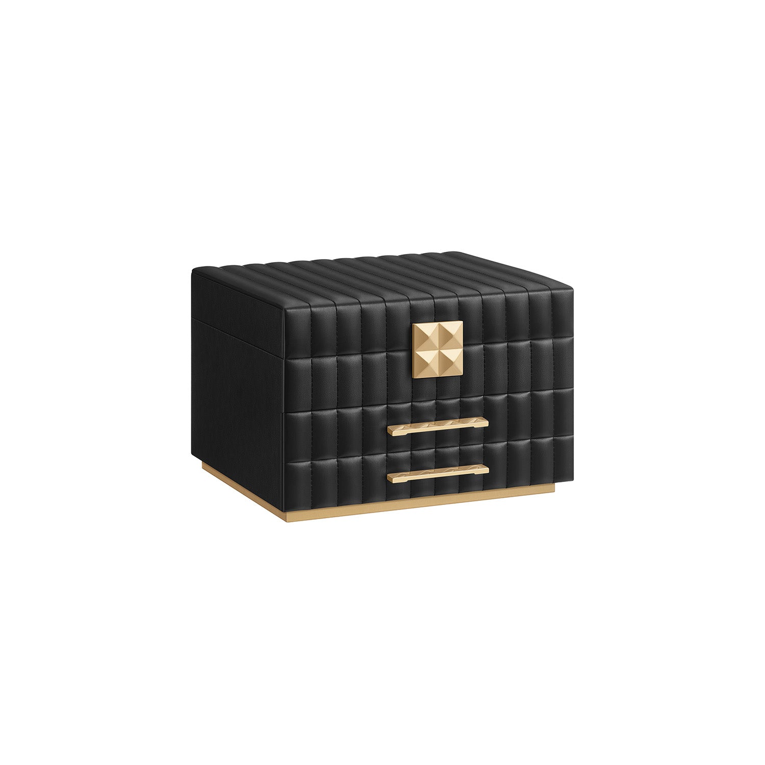 Songmics Home Anah Collection - Schmuckschachteln mit Mirror 3 Levels Wolkwit