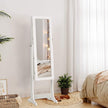 Schmuckschrank-Mirror-Schrankleuchter-Locking-Locking-White