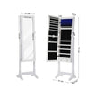 Schmuckschrank-Mirror-Schrankleuchter-Locking-Locking-White