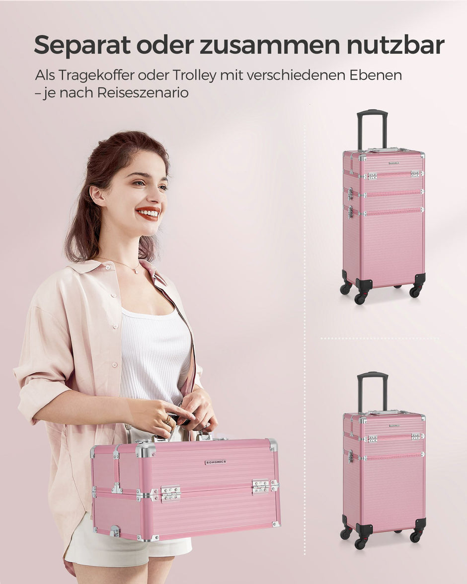 Kosmetischer Stamm-3-in-1-Make-up-Fallpastel rosa