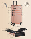 Kosmetischer Stamm-4-in-1-Make-Up Case-Champagne Gold