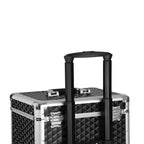 Make -up Koffer - Professioneller Trolley - Friseurkoffer mit 4 Rädern - Schwarz