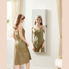 Schmuckschrank - Hanging Spiegelschrank - mit LED -Beleuchtung - Weiß