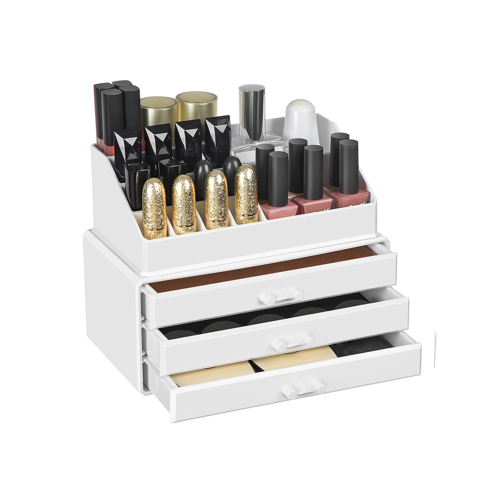 Make-up-Organisator-weißes Acryl