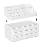 Make-up-Organisator-weißes Acryl