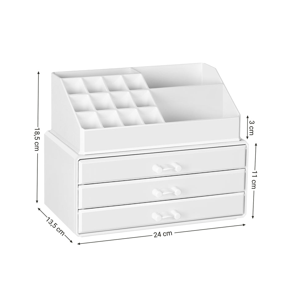 Make-up-Organisator-weißes Acryl