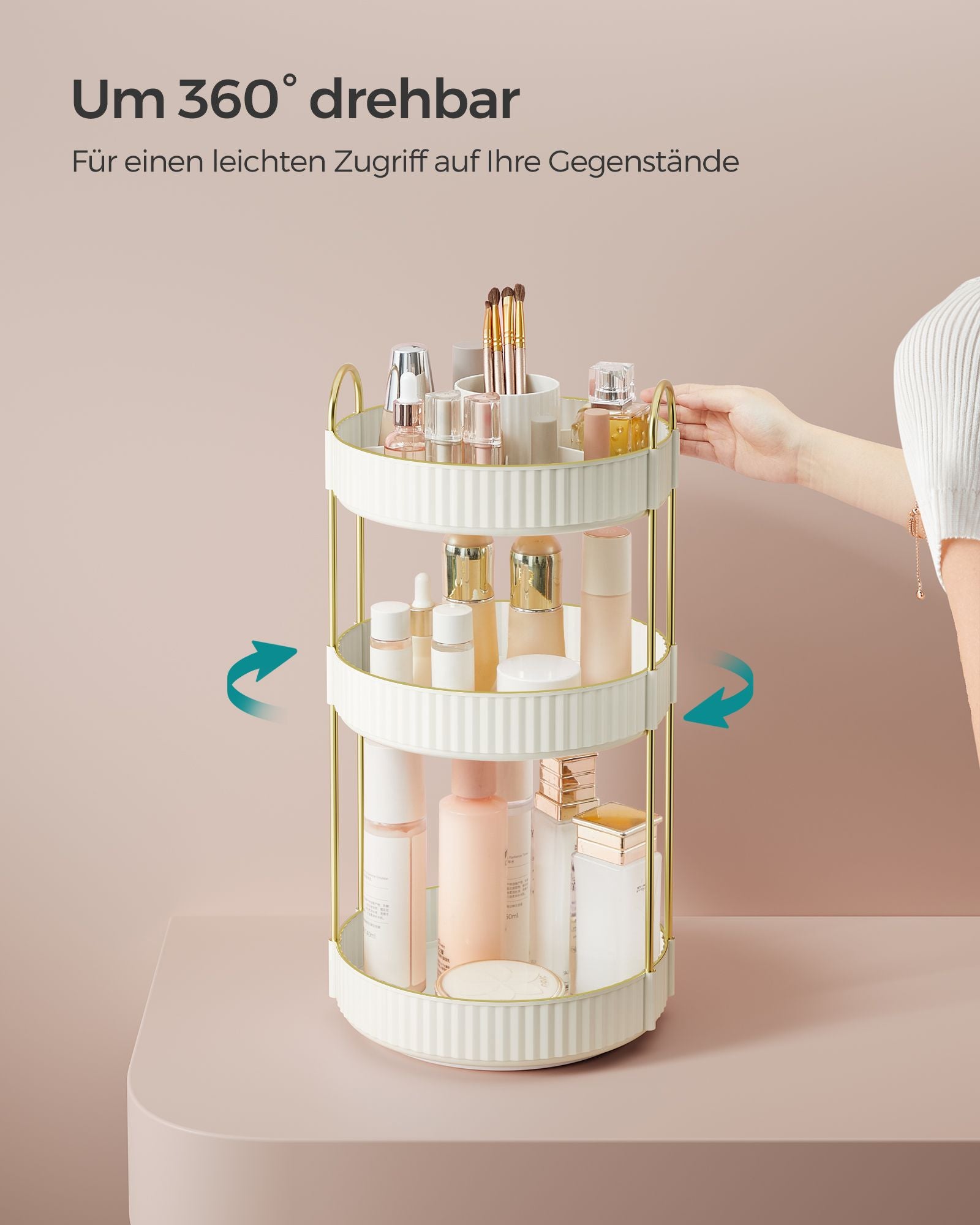 Make-up Organizer-rotierende Gift-Ideen-Wolkwit