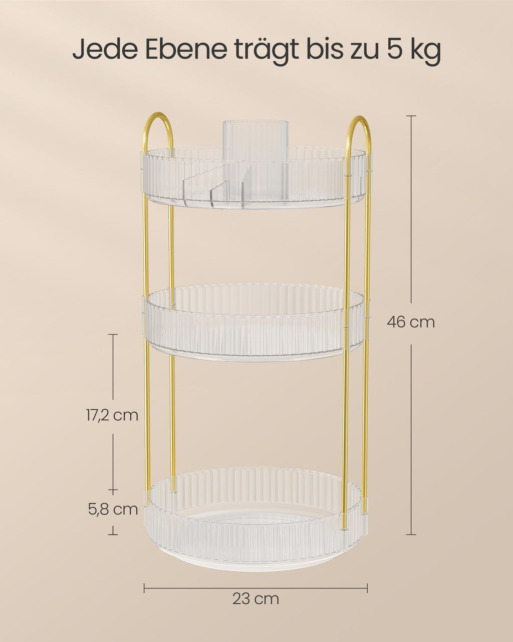 Make-up Organizer-3 Level-Gift-Ideentransparent