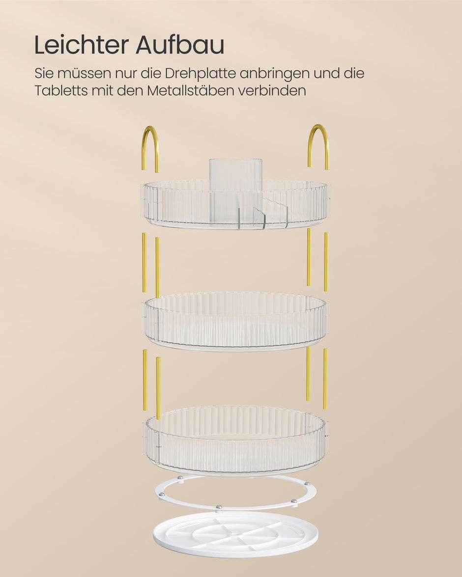 Make-up Organizer-3 Level-Gift-Ideentransparent