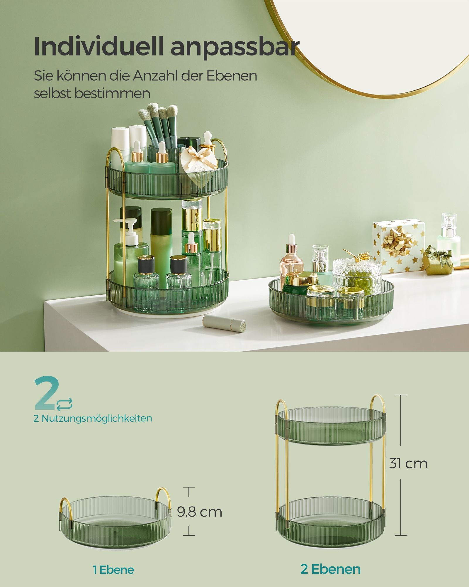 Make-up-Organizer-360 ° Rotatierbar