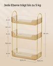 Make-up Organizer-Rektular-Gift-Ideenchampagne Gold