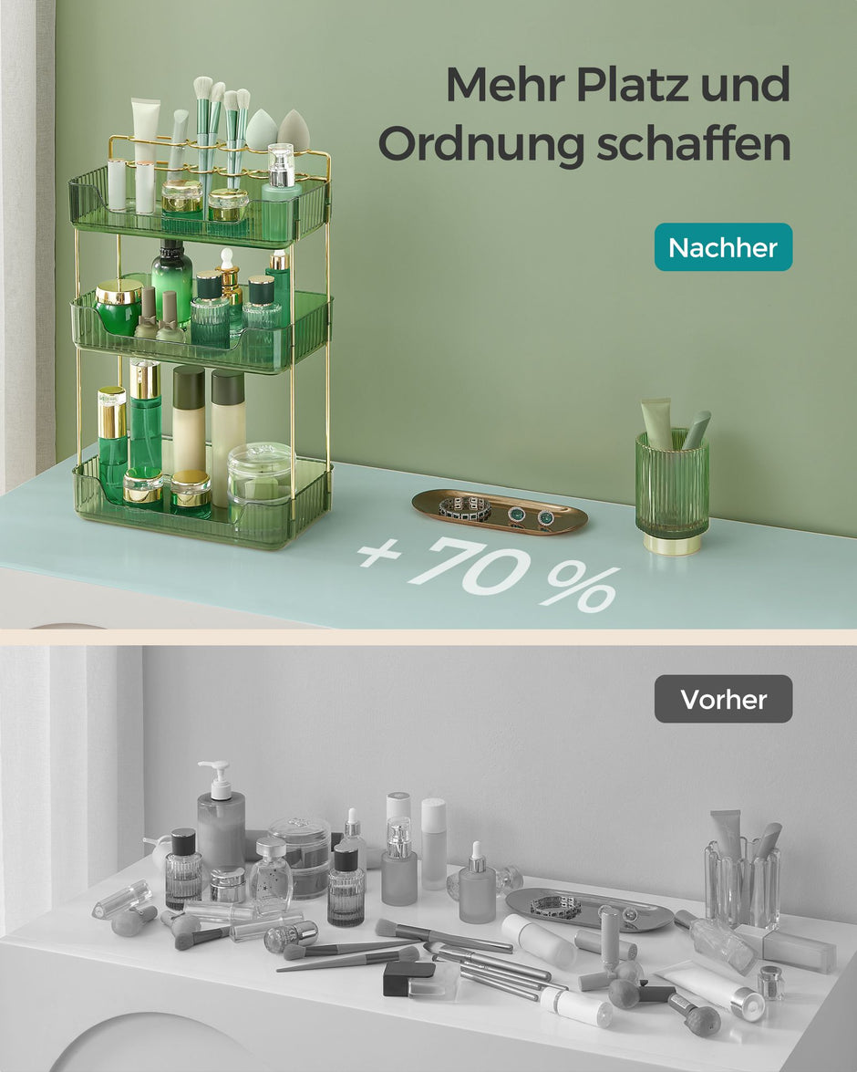 Make-up Organizer-for-Schminktisch-Gift-Ideenlichtgrün