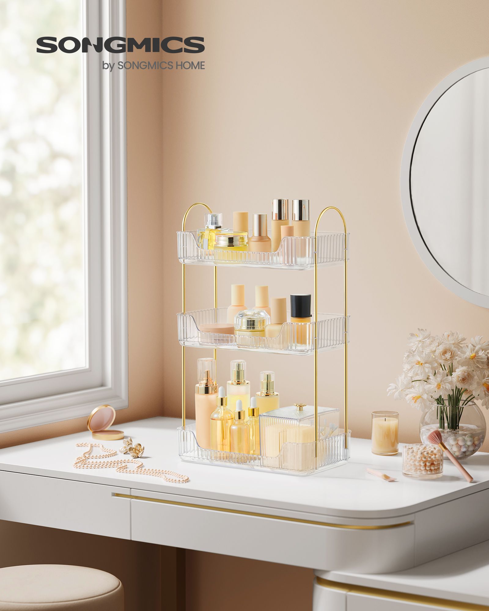 Rechteckige Make-up-Organisator-Gift-Ideenübertragung