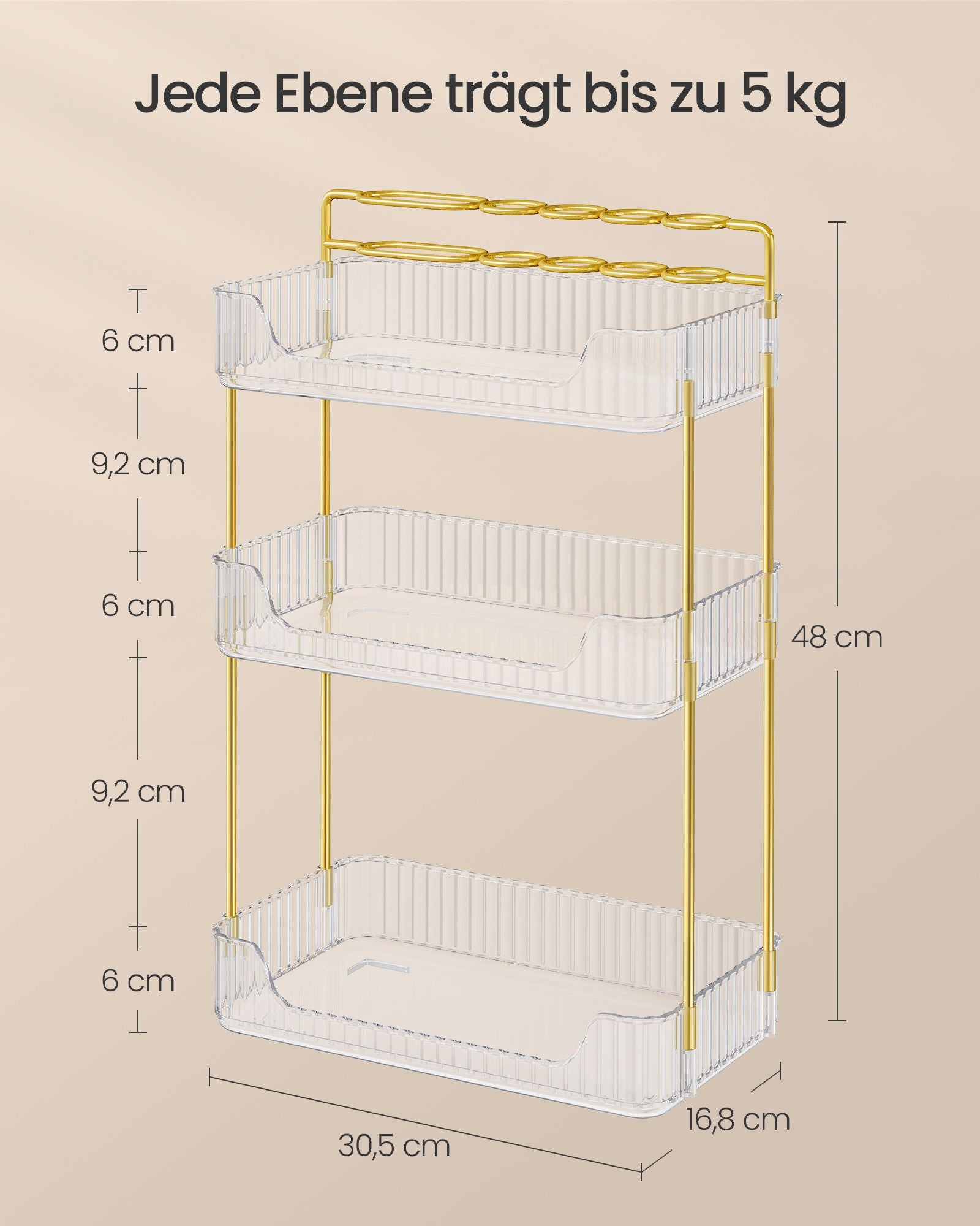 Rechteckige Make-up-Organisator-Gift-Ideenübertragung