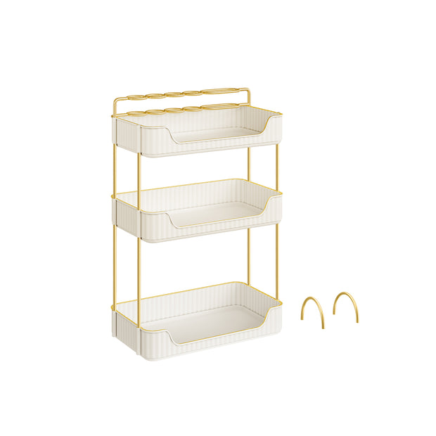 Rechteckige Make-up-Organizer-Gift-Ideen-Wolkwit