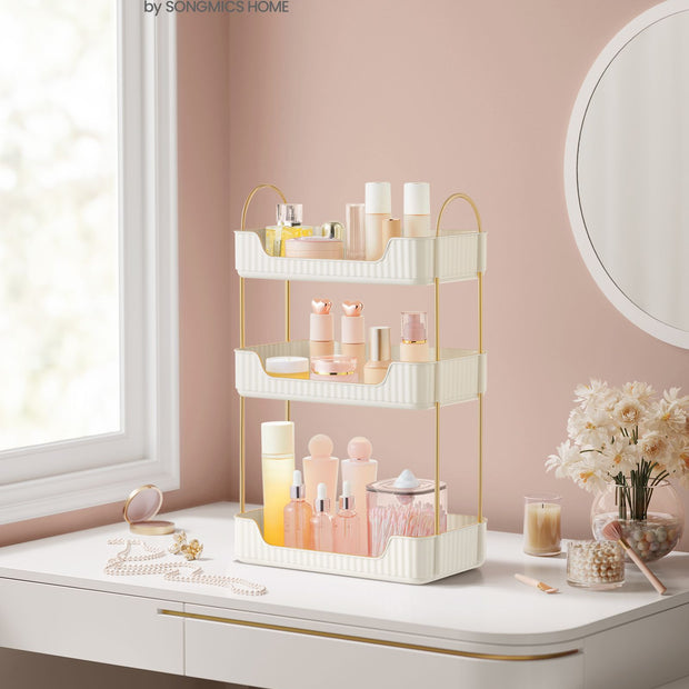 Rechteckige Make-up-Organizer-Gift-Ideen-Wolkwit