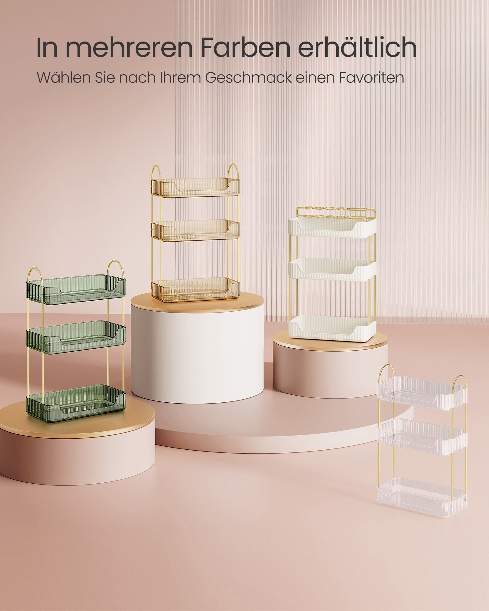 Rechteckige Make-up-Organizer-Gift-Ideen-Wolkwit