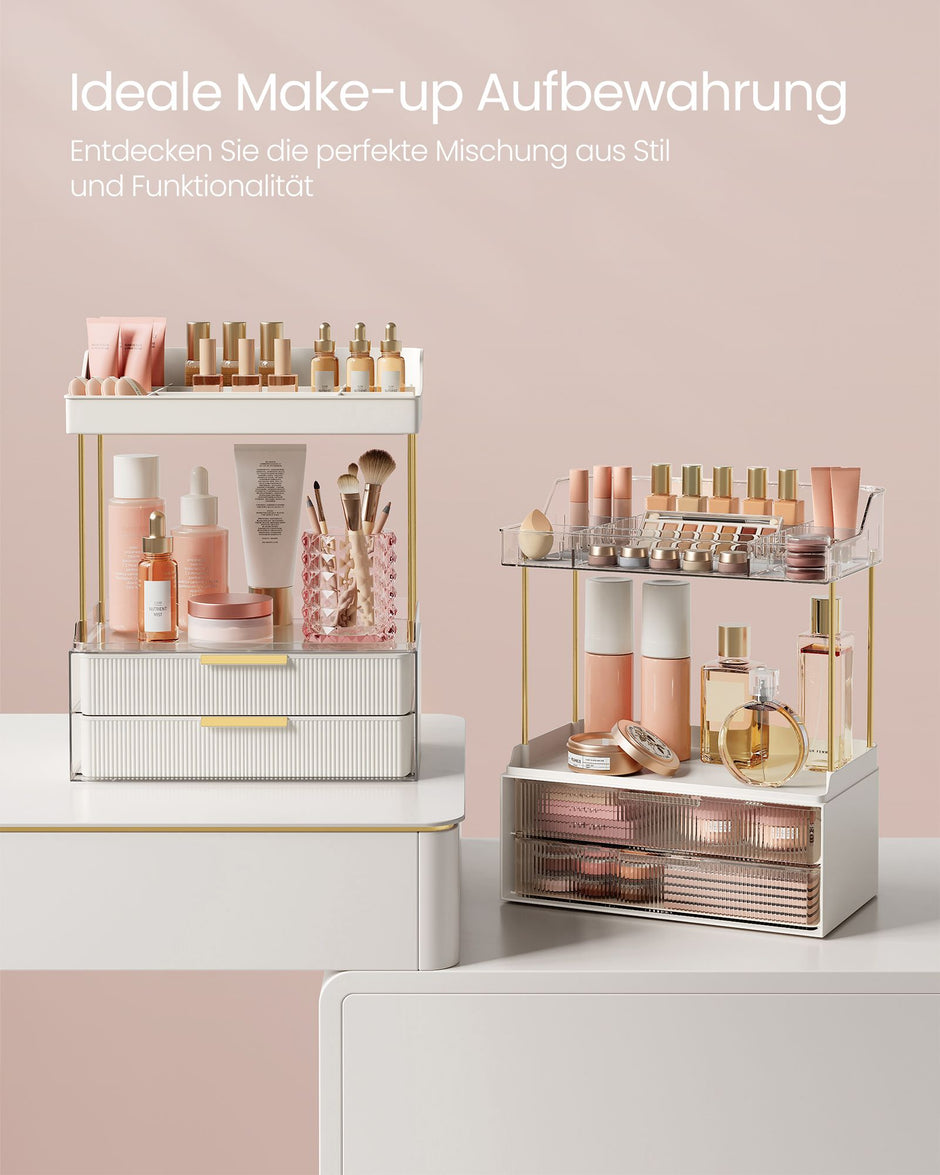 Make-up-Organizer 4 Stufen 20 x 32 x 39,1 cm, Wolkwit