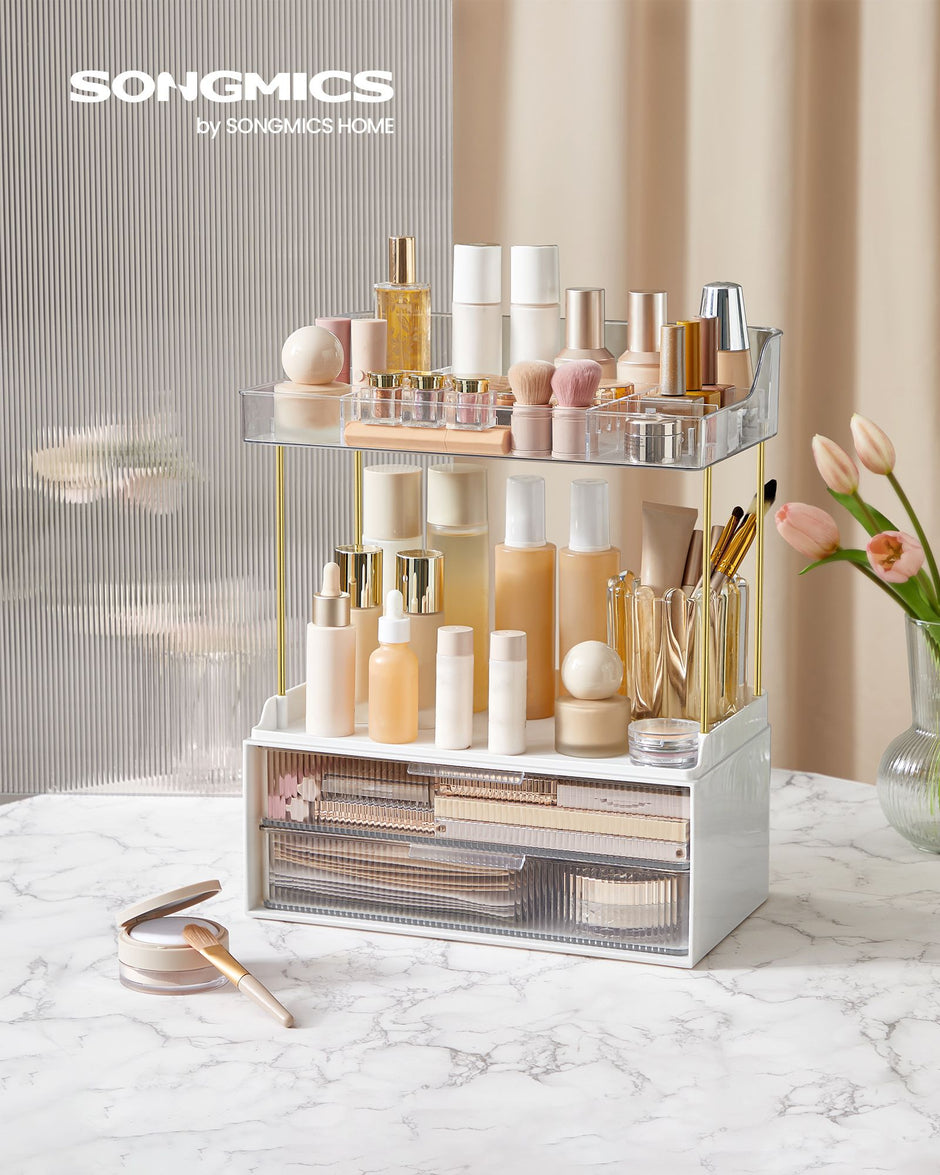 Make-up-Organizer 4 Stufen 20 x 32 x 39,1 cm, transparent