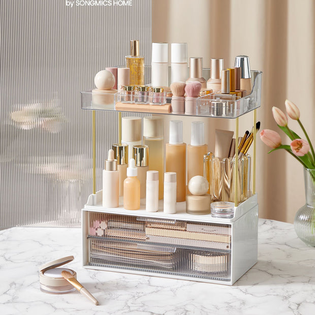 Make-up-Organizer 4 Stufen 20 x 32 x 39,1 cm, transparent