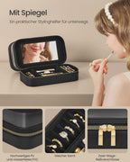 Make-up-Tasche mit Schmuckschachtel-Tintenschwarz