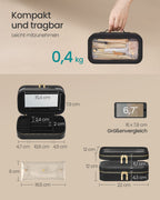 Make-up-Tasche mit Schmuckschachtel-Tintenschwarz