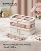 Make-up-Tasche mit Schmuckschachtel Wolk weiß