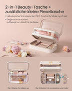 Make-up-Tasche mit Schmuckschachtel Wolk weiß