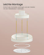 Make-up-Organisator rotatable mit zusätzlicher Schüssel mit goldfarben