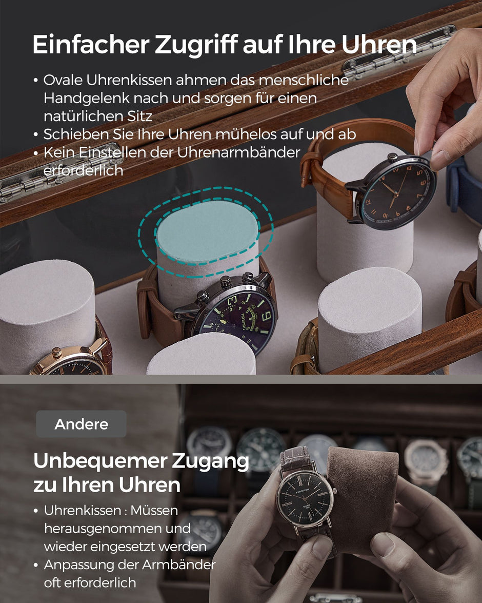 Watch Box-2 Level-7-Uhr-Kissen-Gift-Ideen-Koffinebraun