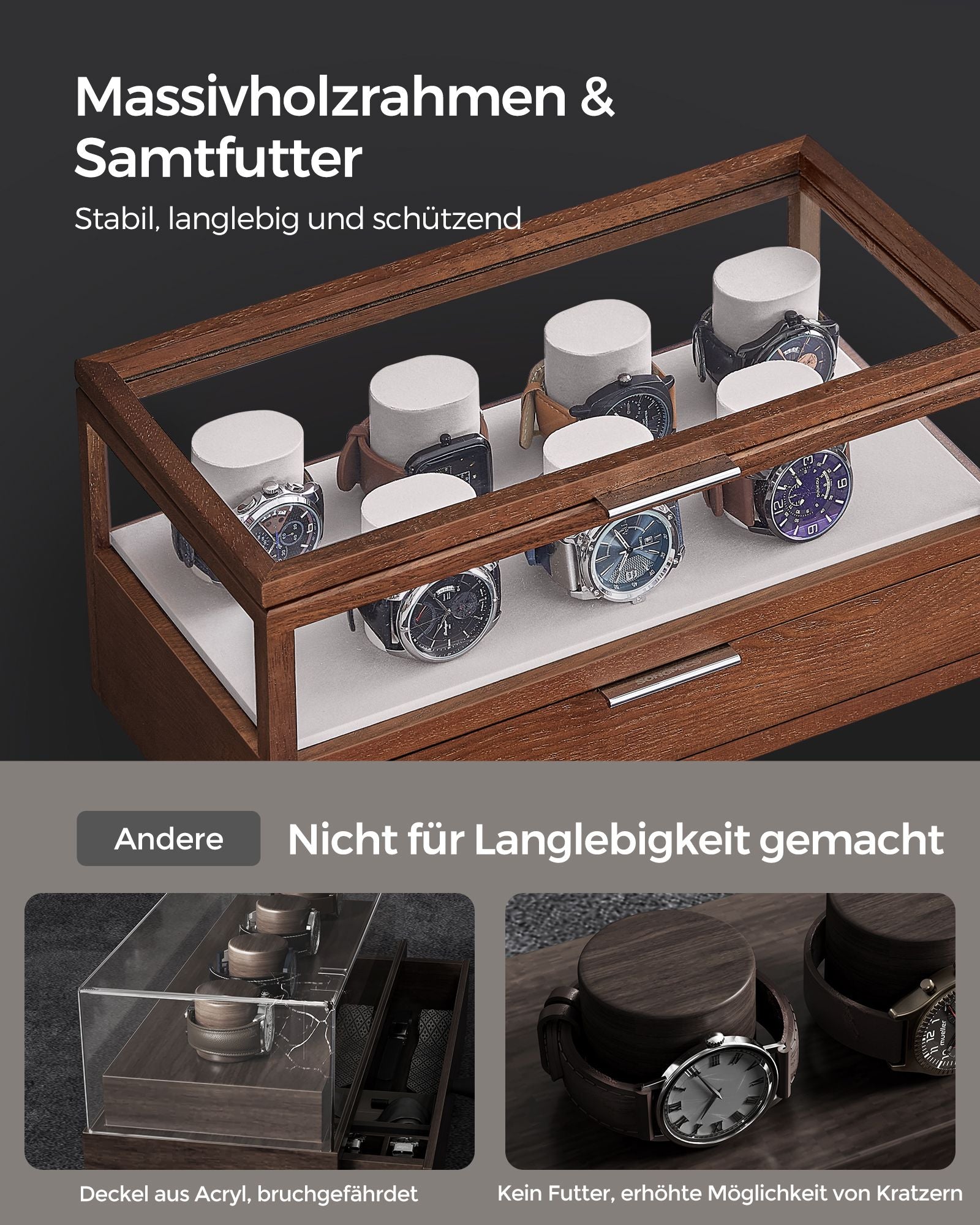 Watch Box-2 Level-7-Uhr-Kissen-Gift-Ideen-Koffinebraun