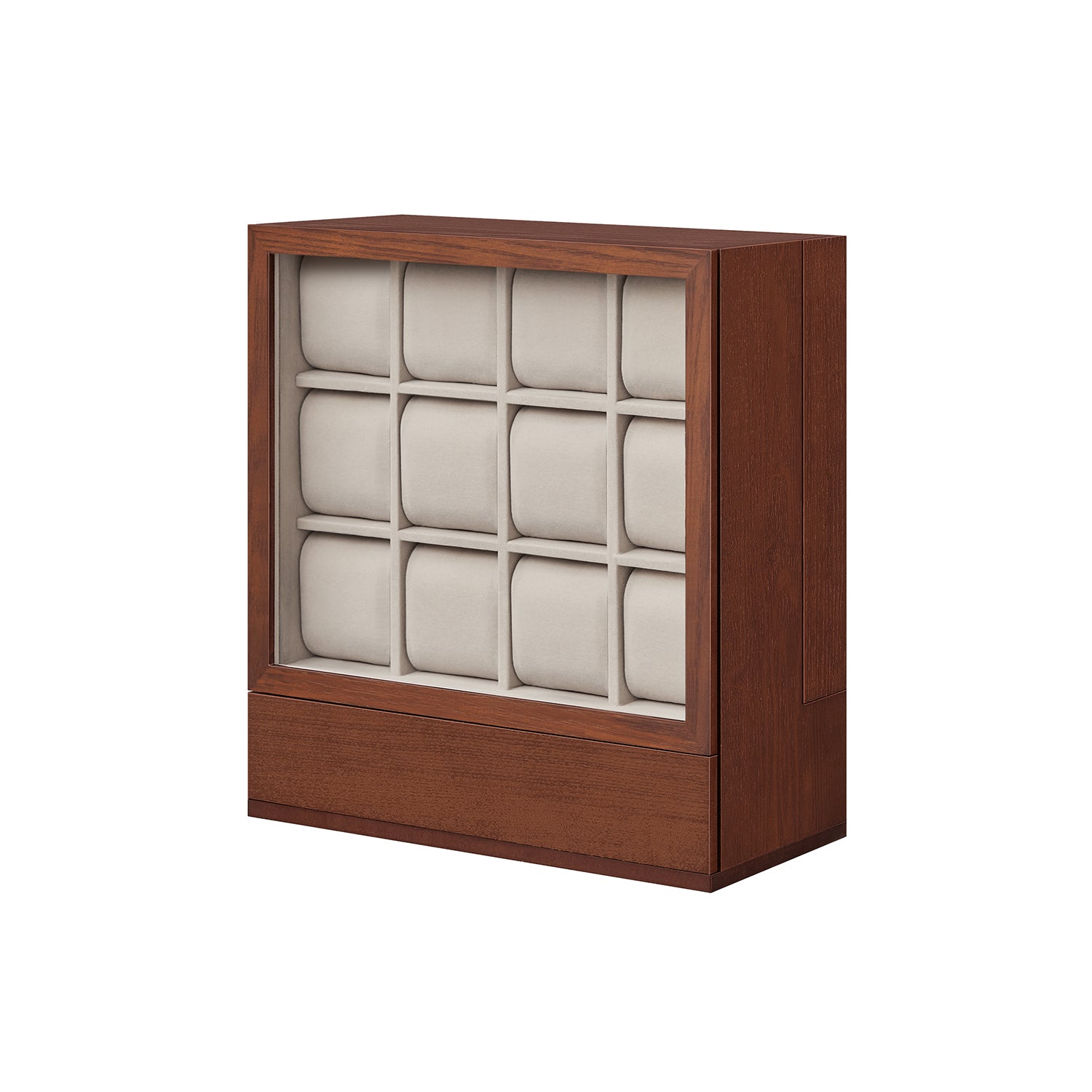 Uhr Box-12-Fächer-mit der Fenstergift-Ideen-Kaffee Brown